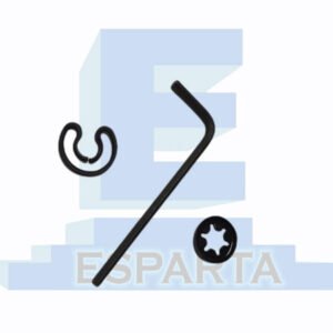 Llave y seguros para persiana vertical